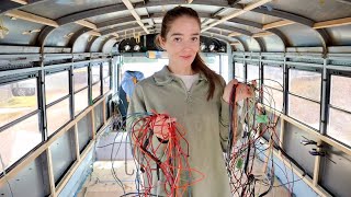 Removing old school bus wiring: mistakes, frustration, and triumph  // School Bus Conversion part30