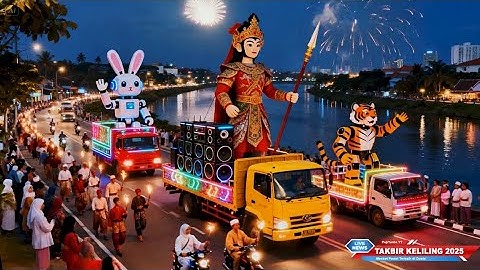 Super meriah takbir keliling takbiran idul fitri 2026