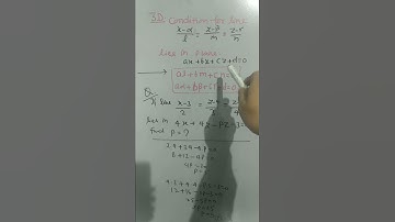 Mathematics shorts # 52 | 3d geometry short tricks | 3d for JEE NDA MCA TGT PGT |plane st.line in 3d