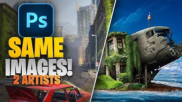 2 Digital Artists Create a Design Using The Same Images (Photoshop)