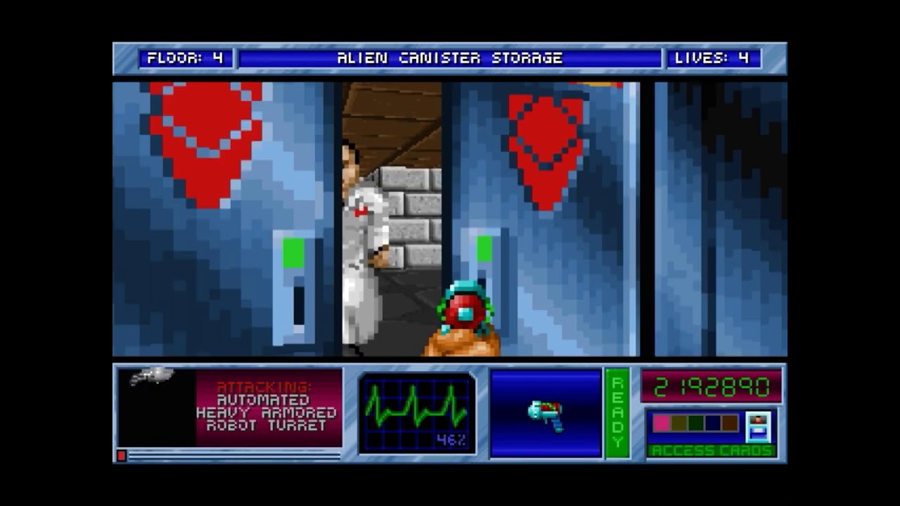 Blake Stone AoG M1F4 - Star Institute - Alien Canister Storage - YouTube