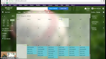 Syncing google calendar with yahoo calendar