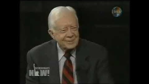 Former US President Jimmy Carter on Palestine, Israel & AIPAC - Full Interview