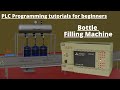 How to program plc for the bottle filler machine plc programming tutorials for beginners