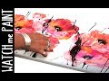 Acrylicpainting timelapse painting - abstract painting - acryl malen - floral art by zAcheR-fineT