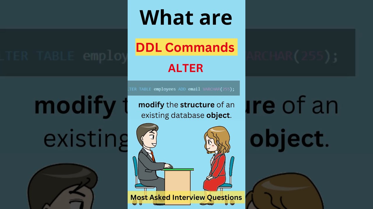 What Are DDL Commands In SQL CREATE ALTER DROP TRUNCATE RENAME Data Definition Language