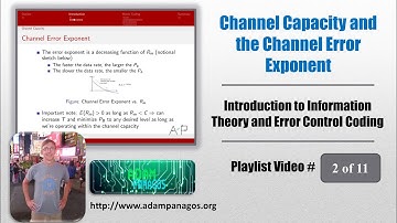 Channel Capacity and the Channel Error Exponent