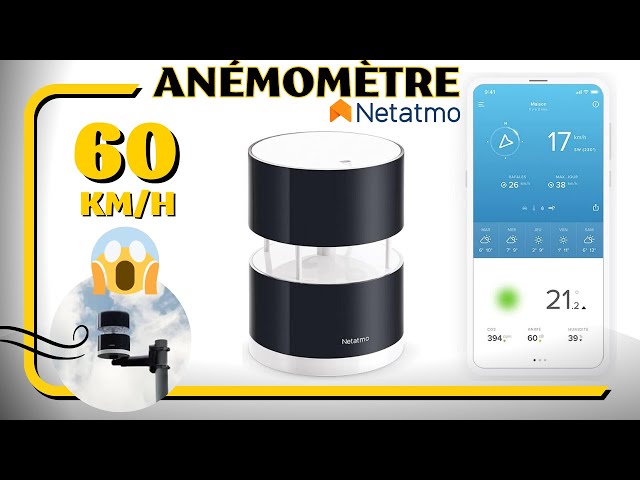 Netatmo Anémomètre connecté sans-fil pour la Station Météo Netatmo, NWA01-WW