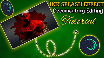 Ink Splash Effect in Alight Motion|Saqlain Khan Editor Style|Basic level Tutorial|No music