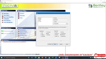 Staad Pro Introduction Part1 | Tutorials for Beginners | Basic Software Skills
