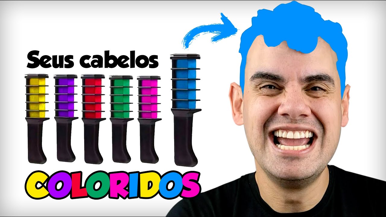 TESTANDO O PENTE DE COLORIR OS CABELOS - Fubá online