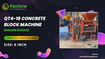 QT4-18 Concrete Block Machine: Hot Selling Hourdi Maker