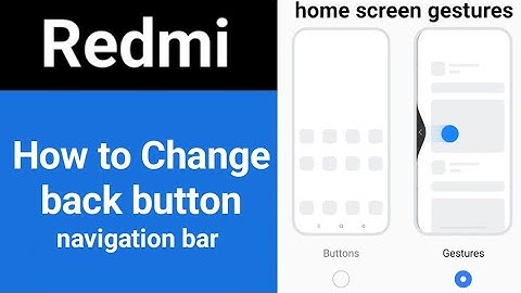 How to change back button in redmi mobile,Redmi A2 navigation bar setting, Full screen gestures,