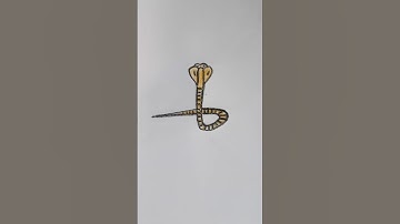 How to draw a snake🐍🐍 #snakedrawing #shorts #shortsvideo #youtubeshorts #DrawingDen #drawing #art