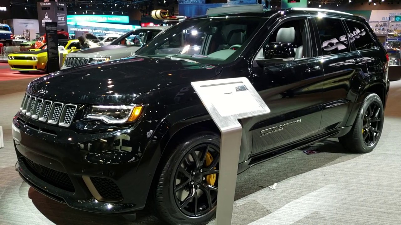 2020 JEEP GRAND CHEROKEE TRACKHAWK DIAMOND BLACK WALK AROUND REVIEW 2020 CHICAGO AUTO SHOW - YouTube