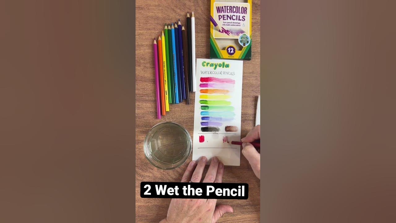 Crayola Watercolor Pencils ✏️ Quick Review #shorts #crayola #crayolareview  