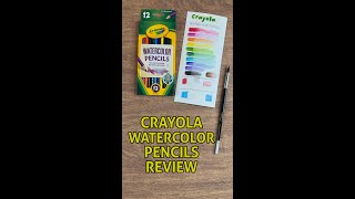 Crayola Watercolor Pencils ✏️ Quick Review #shorts #crayola #crayolareview