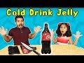 Kids Making Cold Drink Jelly | Easy Coca Cola Jelly At Home (Children's Day Special )