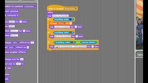Make a Scratch Point and click game- Part 4 - Mouse Pointer on Sprites