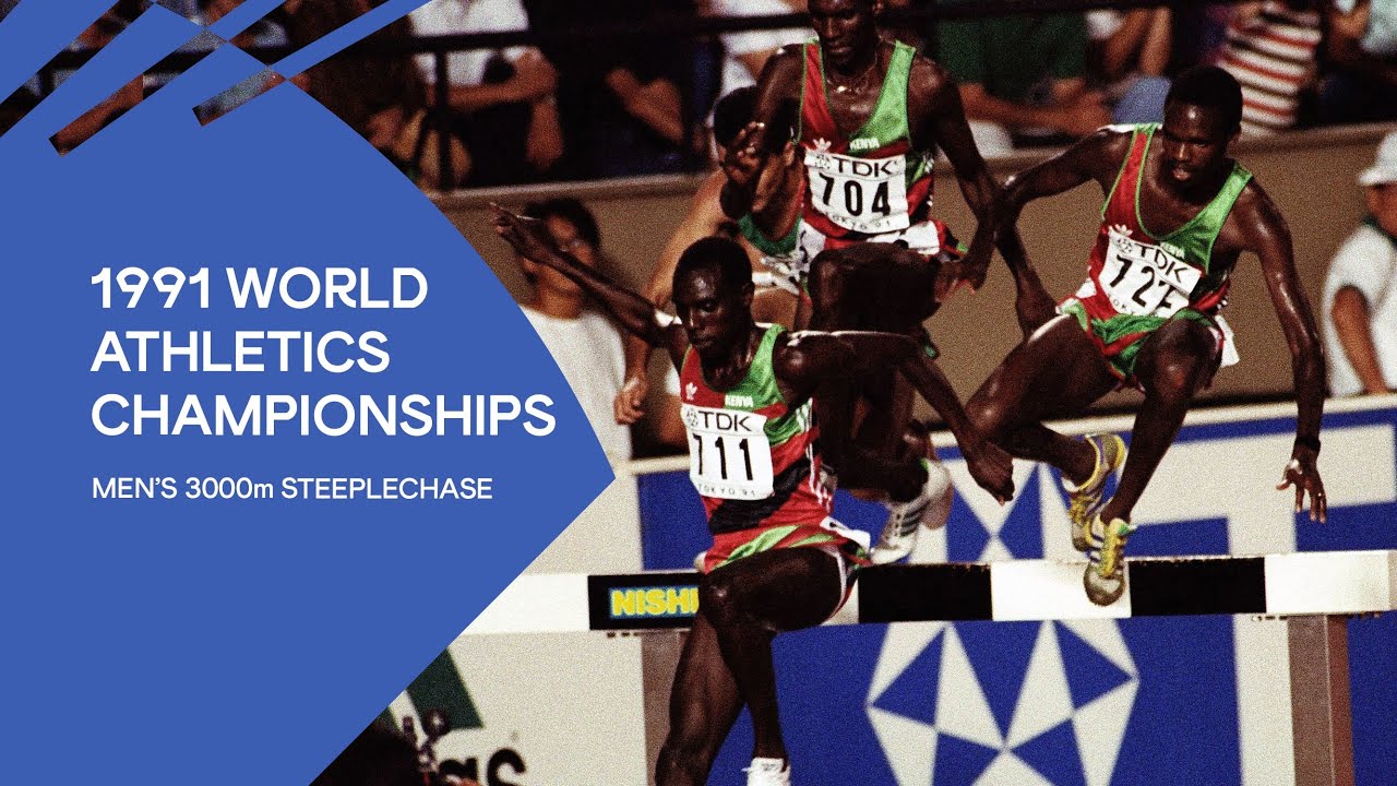 Men's 3000m Steeplechase World Championships Tokyo 1991 YouTube