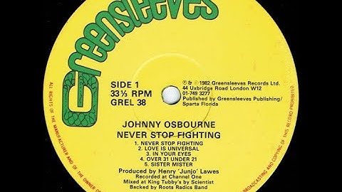 Johnny Osbourne - In Your Eyes