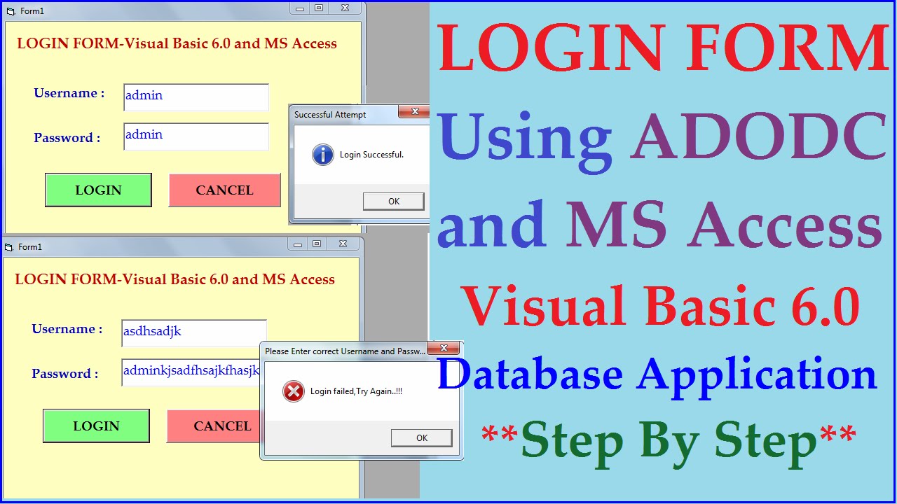 Visual Basic access. Visual Basic forms. Базы данных Visual Basic. Visual Basic 6.0. Access вход