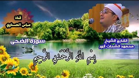 سورة الضحى للقارئ الشيخ محمود الشحات أنور