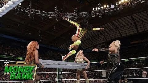 Flair pulls every Superstar off a ladder by force:...