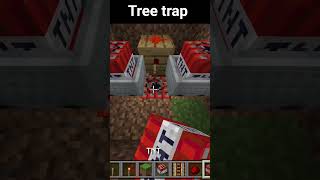 Minecraft tree trap #shorts #minecraft