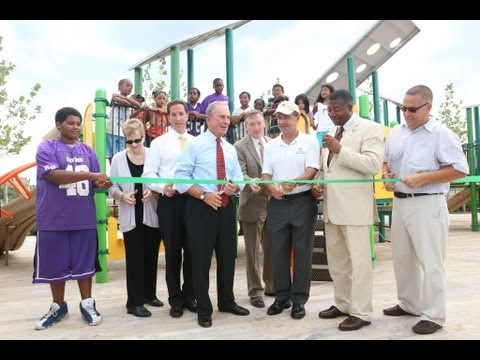 Mayor Bloomberg Opens Rockaway Park After $30 Mill...