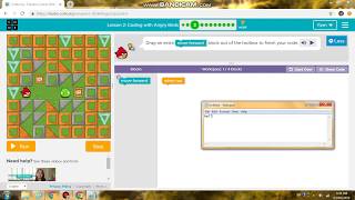 Lesson 2 #3 Coding with angry birds Express Course 2018