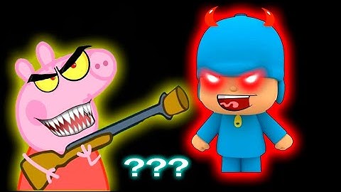 41 Pocoyo & Angry Peppa Pig "Go Away" Sound Variations 39 seconds