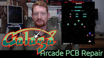 Galaga Arcade PCB Repair - Stuck Music!