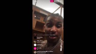 DDG live on IG after winning fight with Nate Wyatt 6/12/21