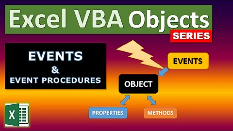 Excel VBA Objects: Events and Event Procedures