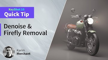KeyShot Quick Tip - Denoise & Firefly Removal