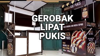 Booth Portable KUE PUKIS - gerobak lipat kekinian