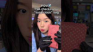 pov: TSA checks your bag #asmr