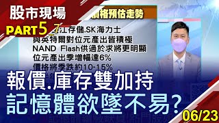 【報價.庫存雙加持 記憶體欲墜不易】20210623(第5/7段)股市現場*曾鐘玉(蘇建豐)