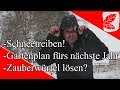 Schneetreiben im Garten - Projekte fürs nächste Jahr - Zauberwürfel lösen