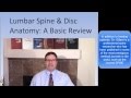 Dr. Gillard's presentation of Lumbar Spine and Disc Anatomy