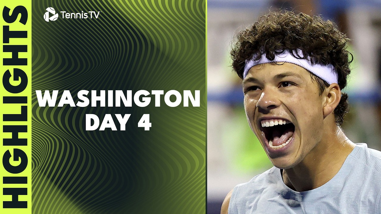Shelton Faces Humbert; De Minaur, Mensik & Tabilo Feature | Washington 2026 Day 4 Highlights