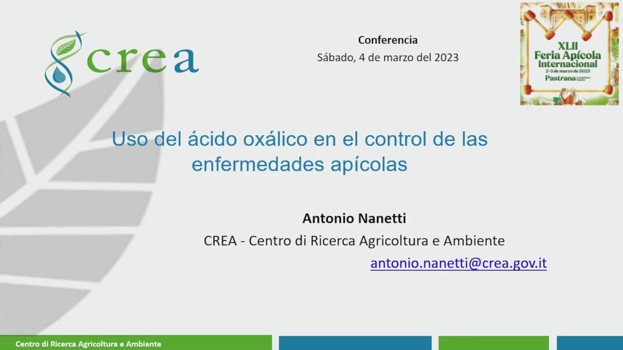 Uso del ácido oxálico en el control de las enfermedades apícolas - YouTube