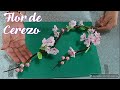 Cómo hacer FLORES DE CEREZOS con porcelana fría / cherry blossom