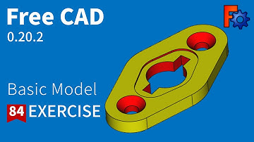 FreeCAD Tutorial for beginners,basic model exercise-84
