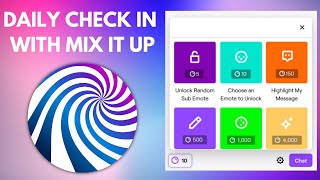 Daily CheckIn with Twitch Channel Points using Mix it Up Streaming Bot