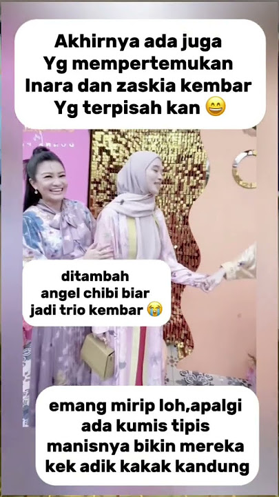 Inara dan zaskia gotik akhirnya di pertemukan #inararusli #zaskiagotix #vidioshort #viralvideo