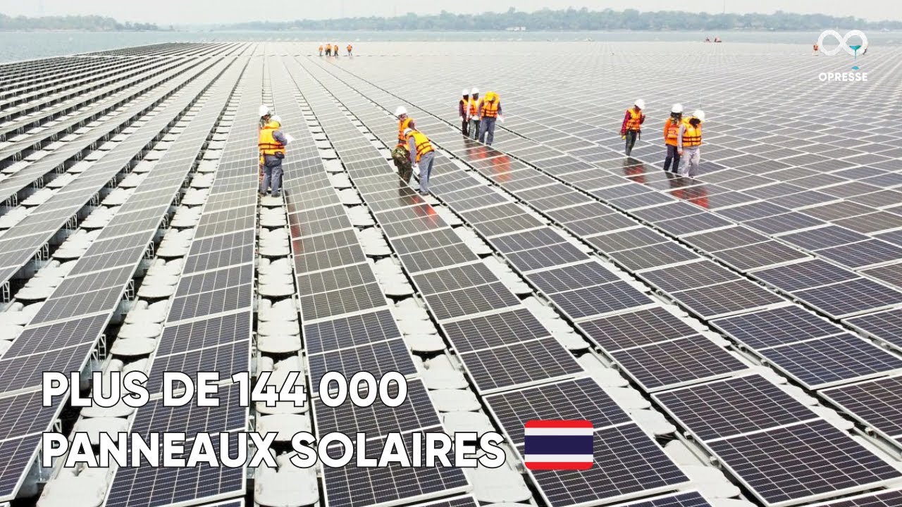 Les hybrides hydro-solaires flottants au monde en Thaïlande