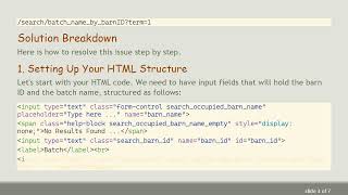 Implementing jQuery Autocomplete Using Input Values from HTML Forms