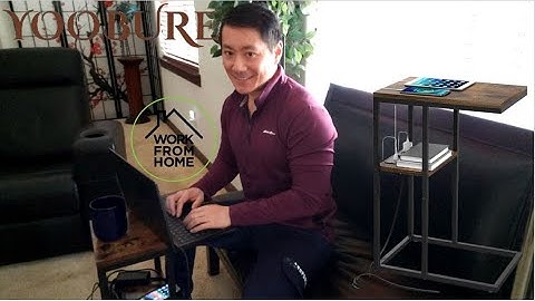 Yoobure C Shaped End Table With Charge Station